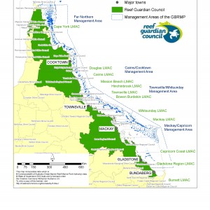 LGAs Represented in GBRMPA Reef Guardians Council 2012