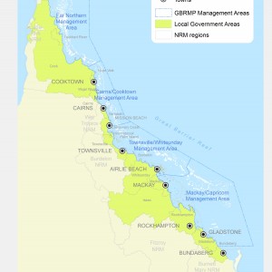 18 Local Government Areas (LGAs) of the GBR region (2012)